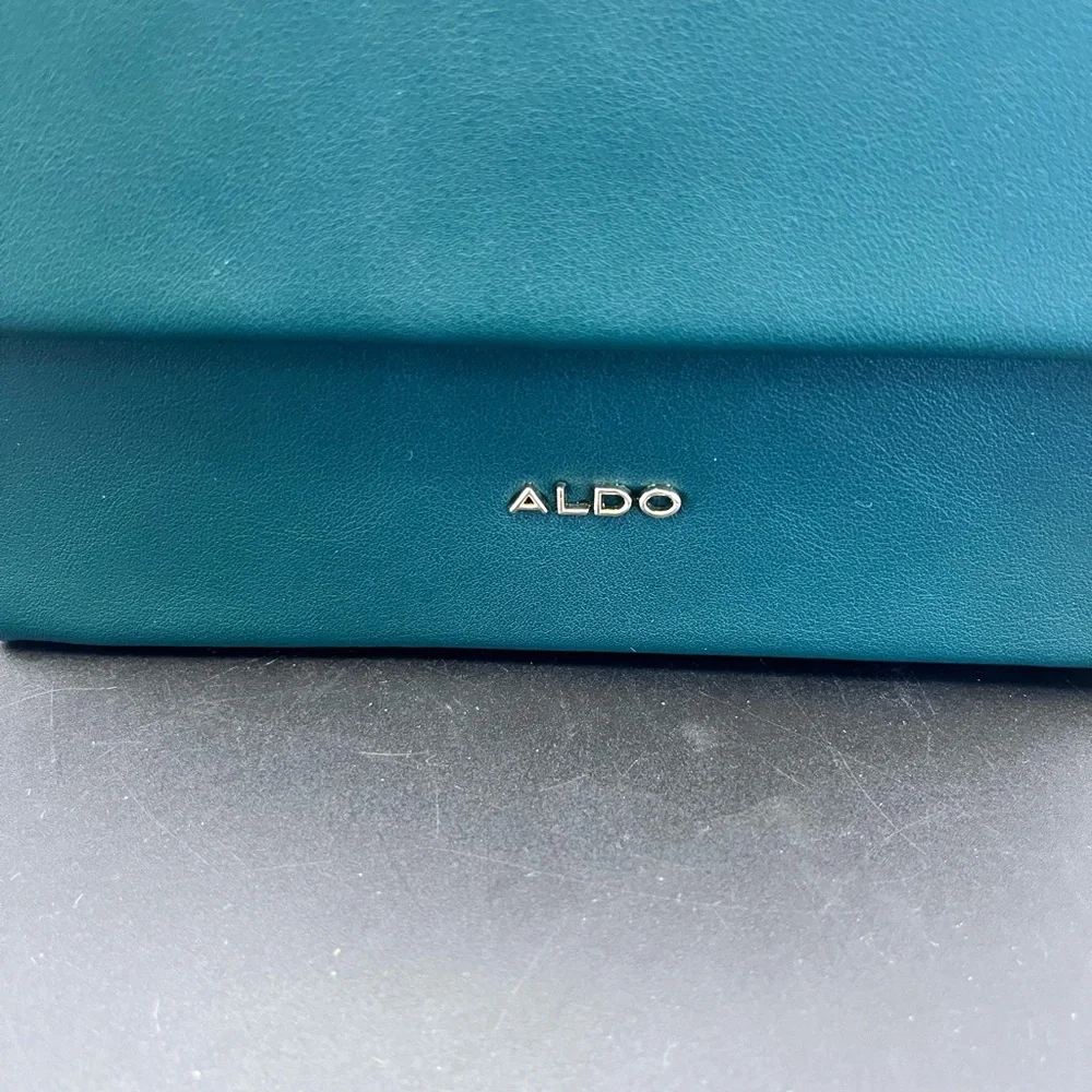 Aldo Teal Mini Bag with Gold Chain - Picture 2 of 9